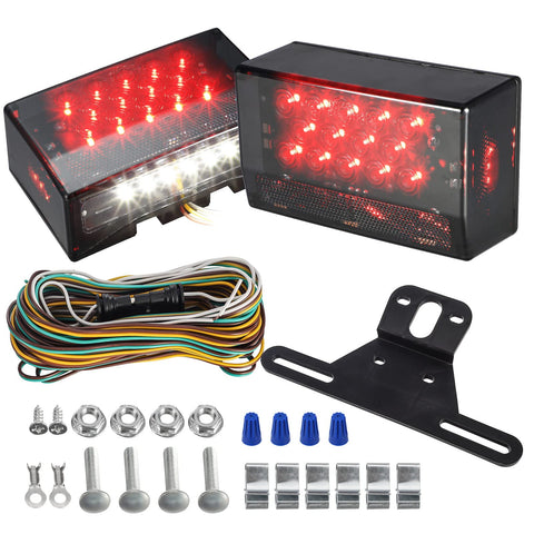 Image of Partsam Waterproof Truck Marine Boat Trailer Lights Kit