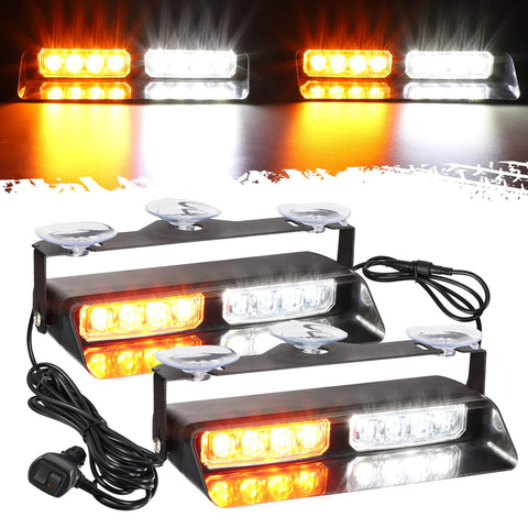 Image of Partsam 2 in 1 Emergency Dash Strobe Lights