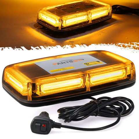 Image of Partsam LED Roof Top Strobe Lights for Snow Plow, Trucks