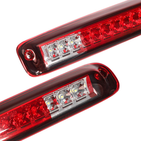 Image of Partsam High Mount Stop Light Led Third 3rd Brake Light Replacement for Silverado and Sierra 1500 2500 HD 3500 HD 2007 to 2013 Rear Cab Roof Center Mount Stop Brake Tail Light Cargo Lamp (Red Lens)
