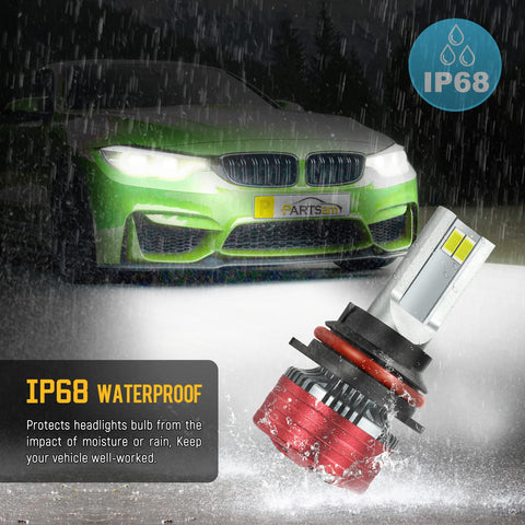 Image of Partsam 9007/HB5 LED Headlight Bulb For Dodge Nissan