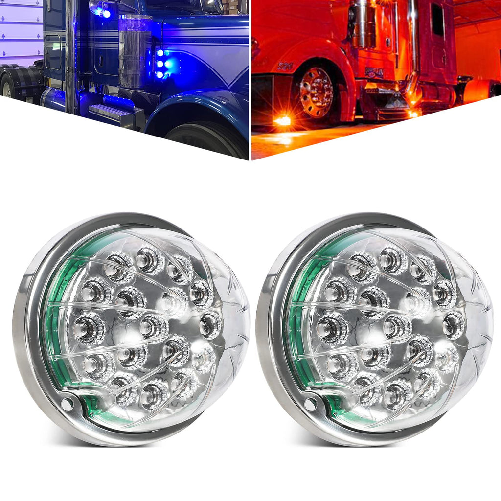 PartsamLed Watermelon Lights Compatible for Freightliner Kenworth Peterbilt