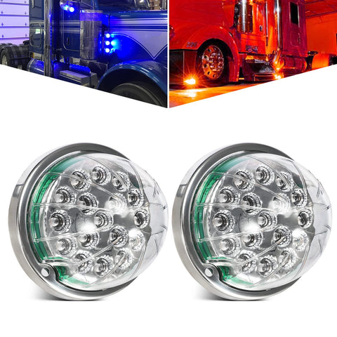 Image of PartsamLed Watermelon Lights Compatible for Freightliner Kenworth Peterbilt