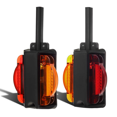Image of LED Trailer Fender Light Set/2 - Double Face 4inch LED Marker Clearance Lights 7Diode