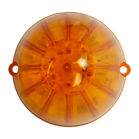 Image of Partsam 5PCS 17LED Amber Cab Marker Top Roof Running Light LED Light Replacement for Kenworth Peterbilt Freightliner Mack Heavy Duty Trucks Waterproof Front Head Indicator Signal Light