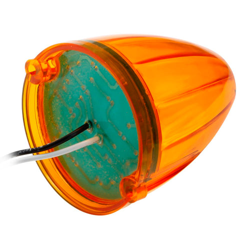 Image of Partsam 5PCS 17LED Amber Cab Marker Top Roof Running Light LED Light Replacement for Kenworth Peterbilt Freightliner Mack Heavy Duty Trucks Waterproof Front Head Indicator Signal Light