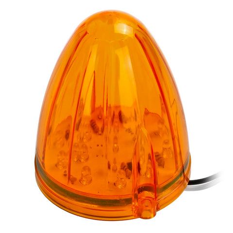 Image of Partsam 5PCS 17LED Amber Cab Marker Top Roof Running Light LED Light Replacement for Kenworth Peterbilt Freightliner Mack Heavy Duty Trucks Waterproof Front Head Indicator Signal Light