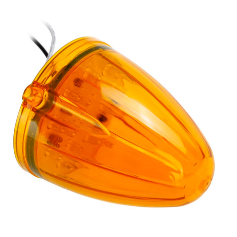 Image of Partsam 5PCS 17LED Amber Cab Marker Top Roof Running Light LED Light Replacement for Kenworth Peterbilt Freightliner Mack Heavy Duty Trucks Waterproof Front Head Indicator Signal Light