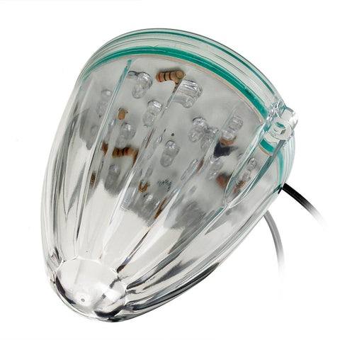 Image of Partsam 5X Roof Running Top Marker Light Clear Amber 17 LED Clear Lens Replacement for Kenworth Peterbilt Freightliner Mack