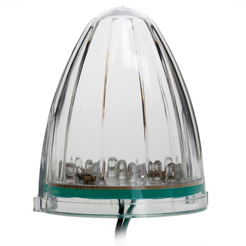 Image of Partsam 5X Roof Running Top Marker Light Clear Amber 17 LED Clear Lens Replacement for Kenworth Peterbilt Freightliner Mack