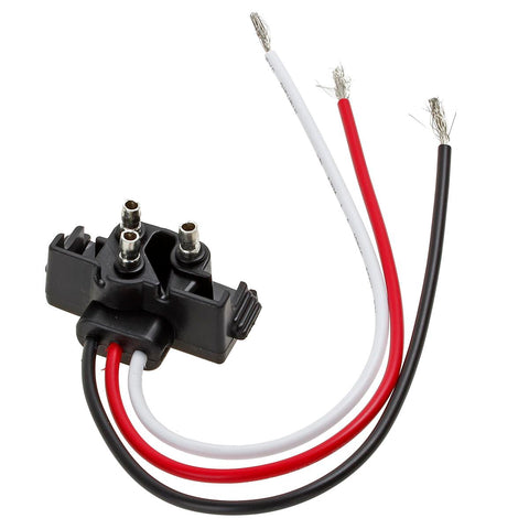 Image of 8x Truck Trailer Molded 3 Prong Pigtail Harness Stop Turn Tail Brake Backup Light