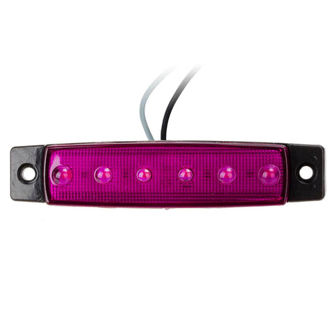 Image of Partsam 20Pcs 3.8 6 LED Clearance Truck Trailer RV Side Marker Indicators Purple 12V, Purple Trailer Marker Lights, Rear Side Marker Lamp, Led Marker Lights for Trucks, Cab Marker, RV Marker light