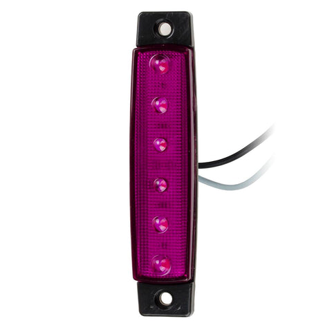 Image of Partsam 20Pcs 3.8 6 LED Clearance Truck Trailer RV Side Marker Indicators Purple 12V, Purple Trailer Marker Lights, Rear Side Marker Lamp, Led Marker Lights for Trucks, Cab Marker, RV Marker light