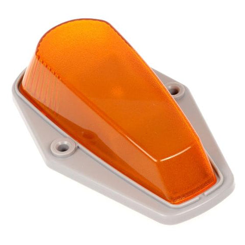 Image of Partsam 5Pcs Amber Cab Marker Light Covers Replacement for F150 F250 F350 Top Roof Clearance Running Lights Lens 1980-1997 Super Duty Pickup Trucks with Base and T10 Sockets Pigtails(w/o Bulbs)