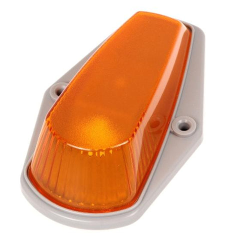 Image of Partsam 5Pcs Amber Cab Marker Light Covers Replacement for F150 F250 F350 Top Roof Clearance Running Lights Lens 1980-1997 Super Duty Pickup Trucks with Base and T10 Sockets Pigtails(w/o Bulbs)