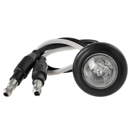 Image of Partsam 10x Amber 3/4" Round Bullet Trailer Amber Led Side Marker Clearance Lights Kit Grommets Clear Lens w/Plug Connectors Waterproof 12V 3/4" Led Marker Lights for Trailer Truck Boat RV Pickups