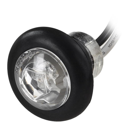 Image of Partsam 10x Amber 3/4" Round Bullet Trailer Amber Led Side Marker Clearance Lights Kit Grommets Clear Lens w/Plug Connectors Waterproof 12V 3/4" Led Marker Lights for Trailer Truck Boat RV Pickups