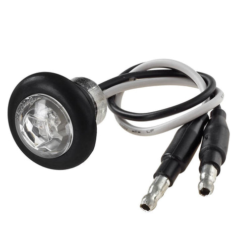 Image of Partsam 10Pcs 3/4" Inch Mini Round Trailer LED Clearance and Side Marker Lights Clear Lens Grommet Mount w Bullet Plugs Sealed 3/4" Led Marker Lights for Pickup Trucks Waterproof 12V (5Amber + 5Red)