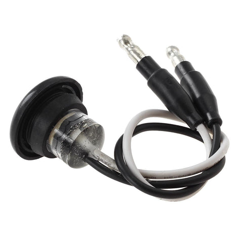 Image of Partsam 10Pcs 3/4" Inch Mini Round Trailer LED Clearance and Side Marker Lights Clear Lens Grommet Mount w Bullet Plugs Sealed 3/4" Led Marker Lights for Pickup Trucks Waterproof 12V (5Amber + 5Red)