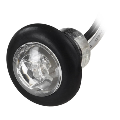 Image of Partsam 10Pcs 3/4" Inch Mini Round Trailer LED Clearance and Side Marker Lights Clear Lens Grommet Mount w Bullet Plugs Sealed 3/4" Led Marker Lights for Pickup Trucks Waterproof 12V (5Amber + 5Red)