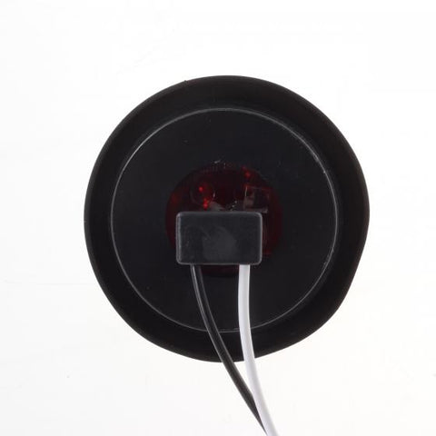 Image of Partsam 2Pcs 2 Inch Round Trailer Led Clearance Side Marker Lights Red 9 Diodes with Reflectors Waterproof Sealed 2 Inch round led marker lights Fender Cab Panel Lights Grommets and Pigtails Included