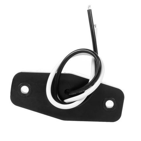 Image of Partsam 8pcs 2.5inch Oval Side Fender Marker Light Red/Amber Clear Lens Universal Surface Mount LED Light, Truck Boat Trailer Sealed Mini Trailer Led Marker Clearance Identification Lights 2 Diodes