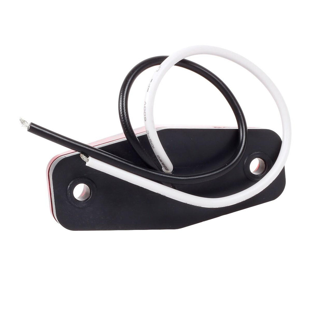 Partsam 4Pcs Mini 2.5 Inch Trailer Led Side Fender Marker Clearance Lights 2 Diodes Surface Mount, Sealed Mini Rectangular Rectangle Boat Marine Led Courtesy Lights Waterproof (2Amber+2Red)