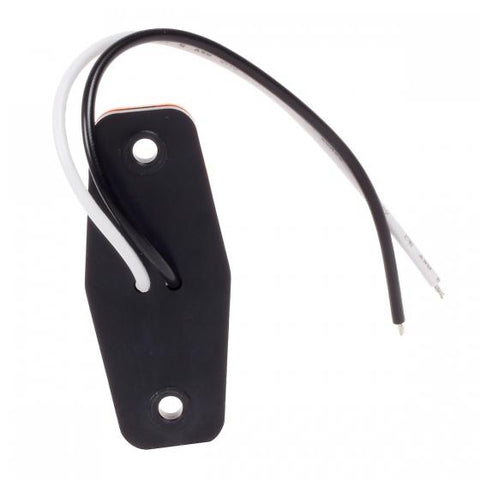 Image of Partsam Universal Red/Amber Surface Mount LED Side Fender Marker Lights, Sealed Mini LED Side Marker Clearance Identification Lights, 2 Wire, 2 Diodes, 2.54 x 1.06 (Pack of 8)