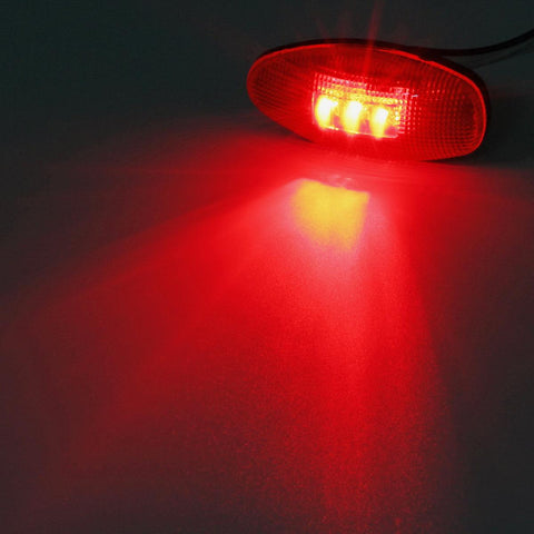 Image of Partsam 4Pcs LED Fender Bed Side Marker Lights Set Replacement for Sierra and Silverado Dually 2500 3500 HD Dual Wheeler Trucks 1999-2013 w/ T10 Plug (2X Amber + 2X Red)