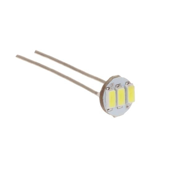 Partsam 20Pcs 4.7mm-12v Car White Mini Bulbs Lamps Indicator Cluster Speedometer Backlight Lighting