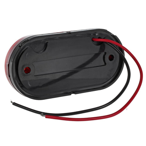 Image of Partsam 2Pcs 4Inch Rectangular Led Side Marker Clearance Lights Red 10 Diodes RV Trailer Truck Camper Waterproof Surface 2x4 Rectangle Led Marker Lights Sealed Indicators Identification Lights