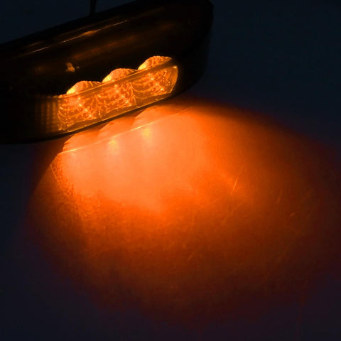 Image of Partsam 3.9 Inch 3 Led Truck Trailer Lights Front Rear LED Side Marker Lights Clearance Indicator Lights Lamps Waterproof Sealed Surface Mount LED Marker Lights w/ Mini Reflectors ( 2Amber+2Red )