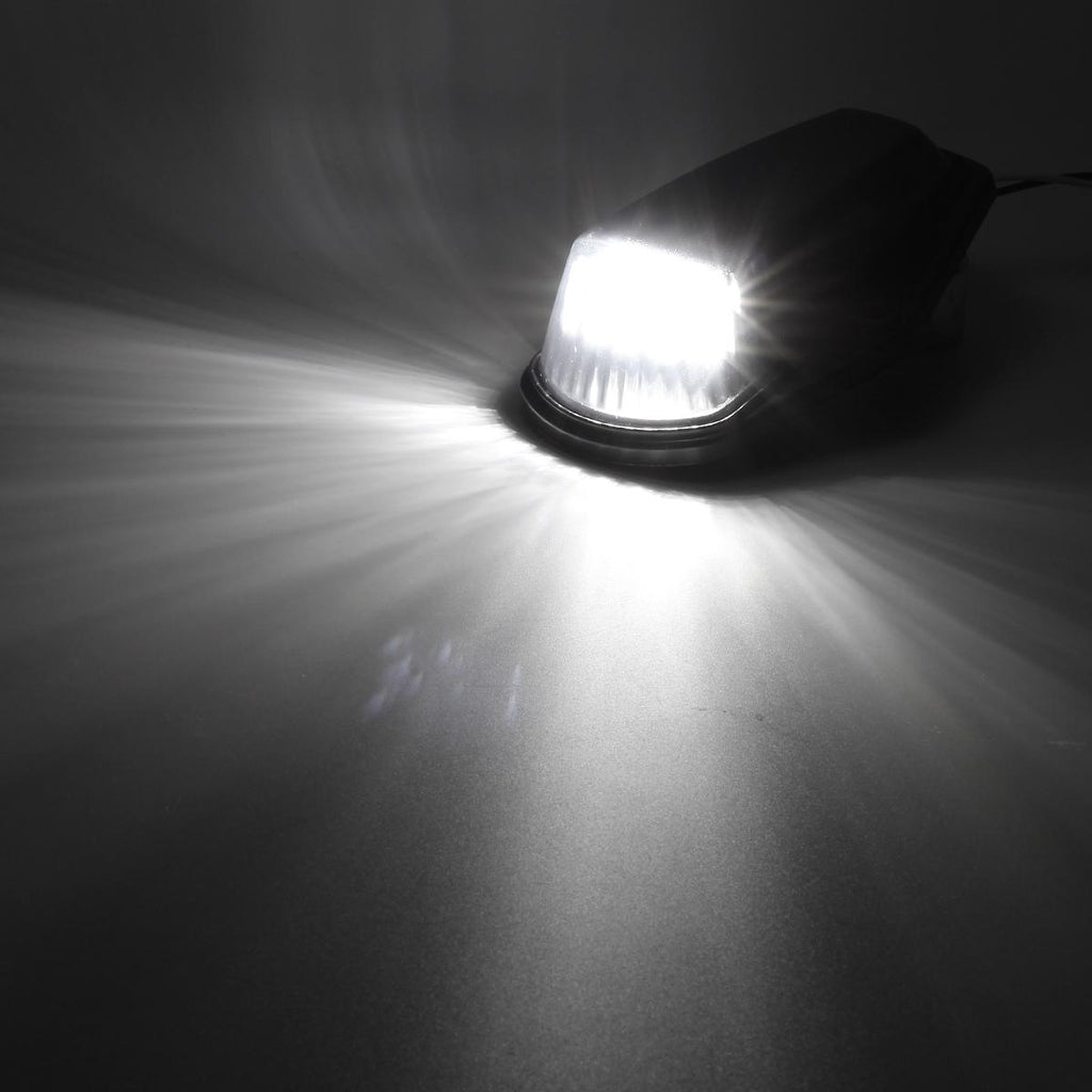 Partsam 5X Cab Marker Light LED Top Roof Running Light Black Lens White 12LED Lights w/Wire Compatible with Ford F150 F250 F350 1973-1997 F Series Super Duty Pickup Trucks