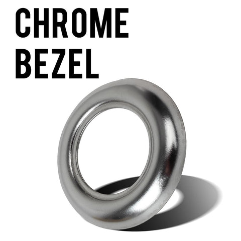 Image of Partsam 3/4" round Stainless Steel Trim Ring Bezel For 3/4" Accent Marker Lights and all 3/4" Round Marker Clearance Lights (Pack of 100)