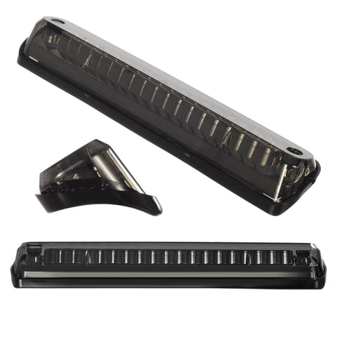 Image of Partsam High Mount Stop Light Third 3rd Brake Light Replacement for Silverado/C10 C/K 1500 2500 3500 and Sierra C/K 1500 2500 3500 1988 to 1998 Rear Center Cab Top Roof Tail Light Cargo Lamp (Smoke)