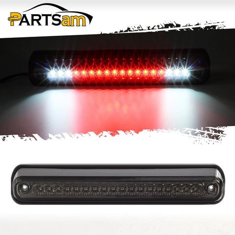 Image of Partsam High Mount Stop Light Third 3rd Brake Light Replacement for Silverado/C10 C/K 1500 2500 3500 and Sierra C/K 1500 2500 3500 1988 to 1998 Rear Center Cab Top Roof Tail Light Cargo Lamp (Smoke)