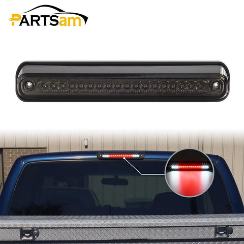 Image of Partsam High Mount Stop Light Third 3rd Brake Light Replacement for Silverado/C10 C/K 1500 2500 3500 and Sierra C/K 1500 2500 3500 1988 to 1998 Rear Center Cab Top Roof Tail Light Cargo Lamp (Smoke)