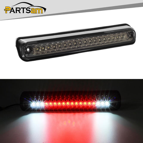 Image of Partsam High Mount Stop Light Third 3rd Brake Light Replacement for Silverado/C10 C/K 1500 2500 3500 and Sierra C/K 1500 2500 3500 1988 to 1998 Rear Center Cab Top Roof Tail Light Cargo Lamp (Smoke)