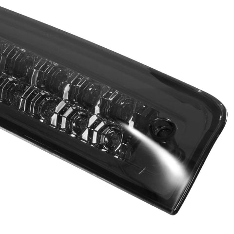 Image of Partsam High Mount Stop Light Third 3RD Brake Light Replacement for Dodge Ram 1500 2500 3500 2009-2017 LED Rear Cab Roof Center Mount Tail Brake Light Cargo Lamp(Smoke Lens Chrome Housing)