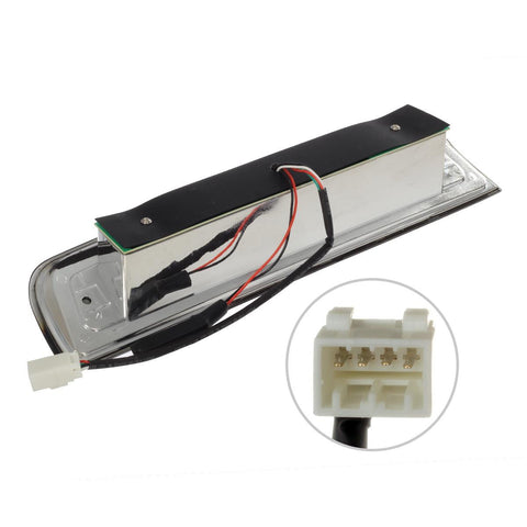 Image of Partsam High Mount Stop Light Third 3RD Brake Light Replacement for Dodge Ram 1500 2500 3500 2009-2017 LED Rear Cab Roof Center Mount Tail Brake Light Cargo Lamp(Smoke Lens Chrome Housing)