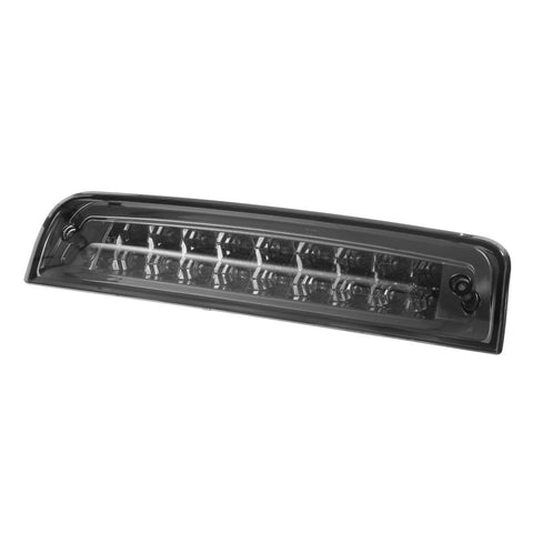 Image of Partsam High Mount Stop Light Third 3RD Brake Light Replacement for Dodge Ram 1500 2500 3500 2009-2017 LED Rear Cab Roof Center Mount Tail Brake Light Cargo Lamp(Smoke Lens Chrome Housing)