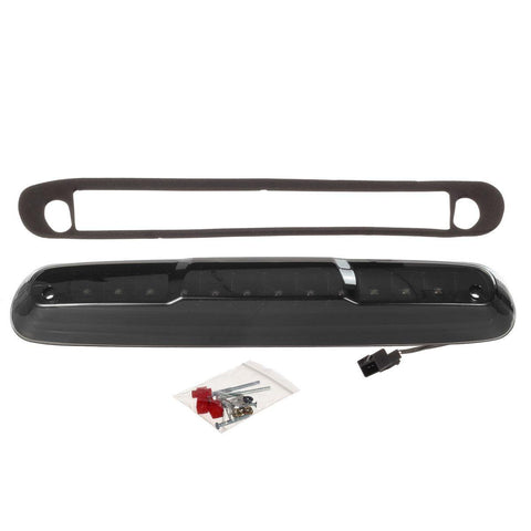 Image of Partsam High Mount Stop Light Led Third 3rd Brake Light Replacement for Silverado and Sierra 1500 2500 HD 3500 HD 2007 to 2013 Rear Cab Roof Brake Tail Light Cargo Lamp Smoke Lens Black Housing