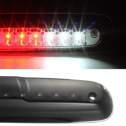 Image of Partsam High Mount Stop Light Led Third 3rd Brake Light Replacement for Silverado and Sierra 1500 2500 HD 3500 HD 2007 to 2013 Rear Cab Roof Brake Tail Light Cargo Lamp Smoke Lens Black Housing