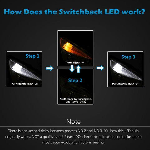 Image of 2pcs 3057 3157 3357 3457 Switchback LED Turn Signal Light Bulbs White Amber Dual Color Super Bright 3057A 3157A 3357A 3457A 4157NA 3156 3155