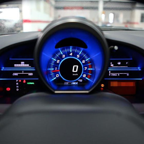 Image of Partsam T10 194 168 Dash Instrument Blue LED Light Bulbs Bright Panel Gauge Cluster Dashboard LED Light Bulbs 10Pcs/Set with Twist Lock Sockets