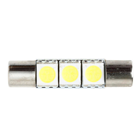 Image of Partsam 29mm 6614F LED Light Bulbs for Car Interior Vanity Mirror Lights Sun Visor Lamps(4Pcs White)