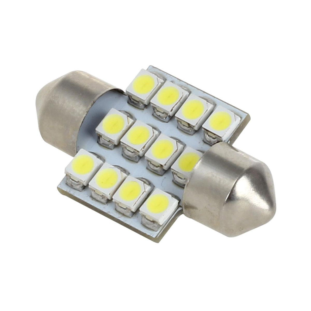 Partsam 31mm 4Pcs White LED Light Bulbs Error Free Canbus DE3021 3175 for Interior Lights Map Dome Door Courtesy Light Bulbs