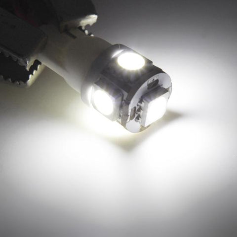 Image of Partsam 5X Black Smoke Lens Cab Roof Marker Running Lamps w/White LED Lights Compatible with Ford F150 F250 F350 F450 F550 F650 F750 E150 E250 E350 E450 1999-2016 Super Duty Pickup Trucks