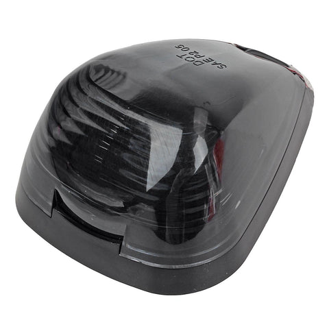 Image of Partsam 5X Black Smoke Lens Cab Roof Marker Running Lamps w/White LED Lights Compatible with Ford F150 F250 F350 F450 F550 F650 F750 E150 E250 E350 E450 1999-2016 Super Duty Pickup Trucks