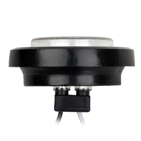 Image of Partsam 5x 2" LED Marker Light Cab Panel Light 9 Diodes Sealed Round Clear/Red w Grommet/Pigtail, 2" Mini-Reflex round sealed LED Side Marker, Clearance or ID Light